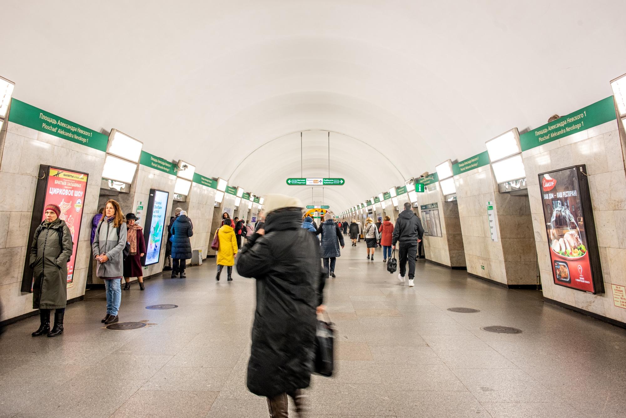 Вход на станцию «Площадь Александра Невского-1» ограничат до весны