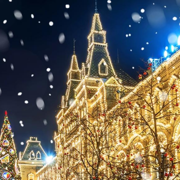 Автобусная обзорная экскурсия по новогодней Москве