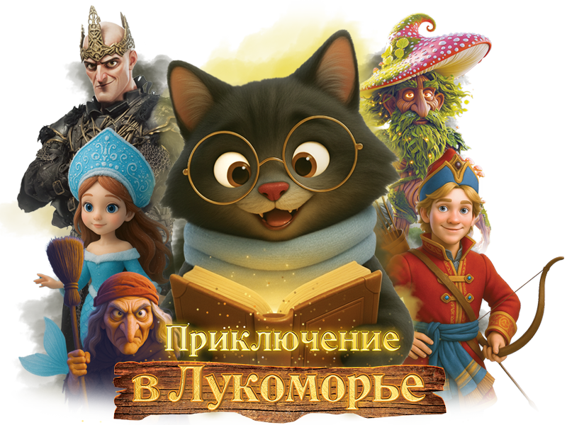 Сказочное интерактивное шоу  «Приключения в Лукоморье» со скидкой 25%