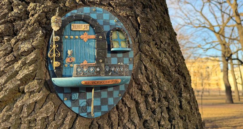 Маленькие двери гномов на деревьях Петербурга: фото и адреса