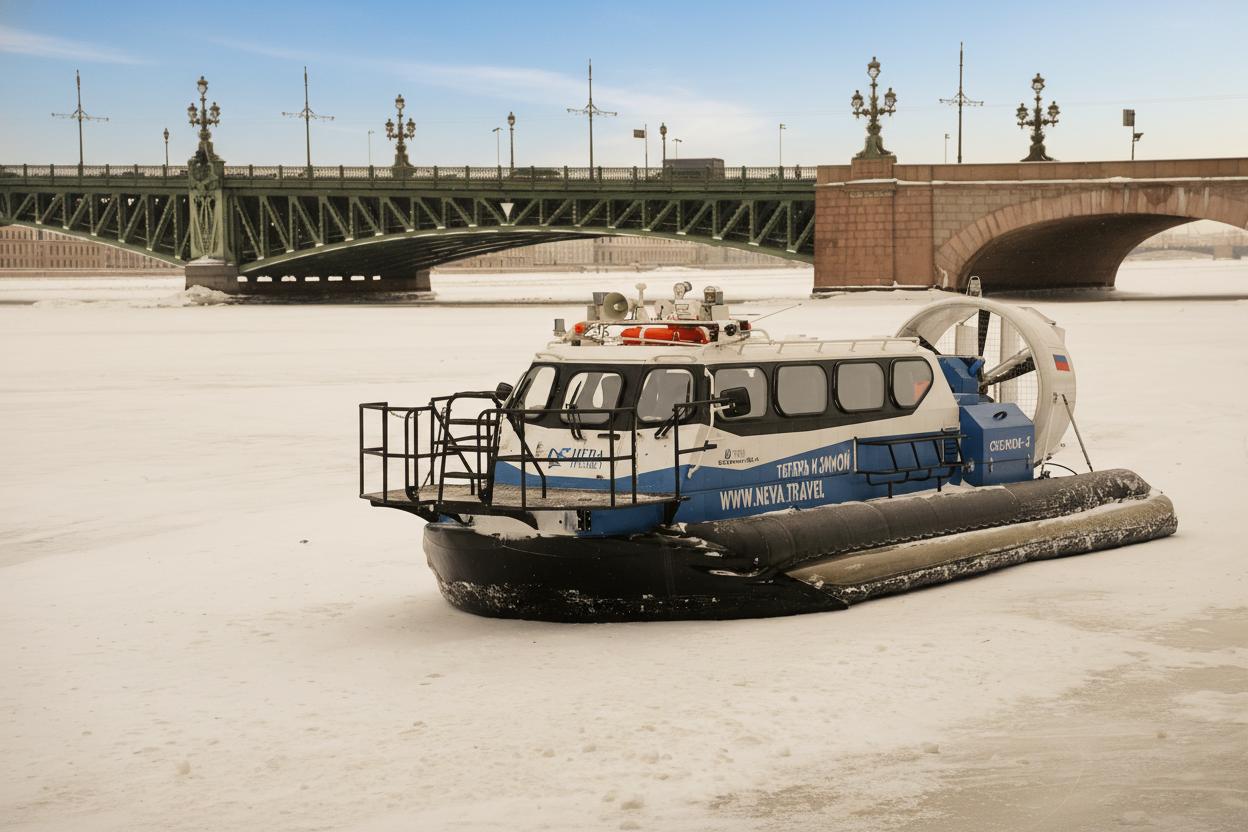 Прогулки на воздушной подушке в СПб: маршрут, фото, цена в 2026