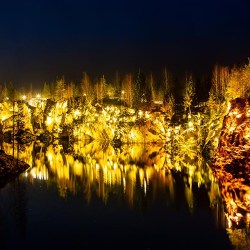 Двухдневный тур «Новогодний уикенд. Карельская Роза — от водопадов до Деда Мороза» Двухдневный тур «Новогодний уикенд. Карельская Роза — от водопадов до Деда Мороза» со скидкой 56%