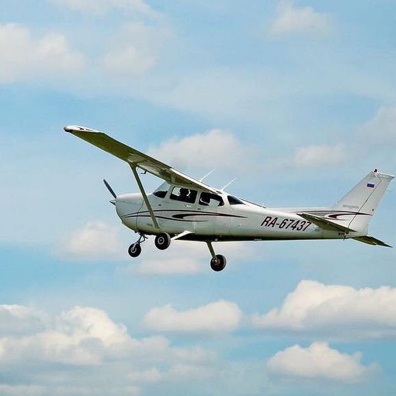 Полёт за штурвалом самолёта Cessna 172