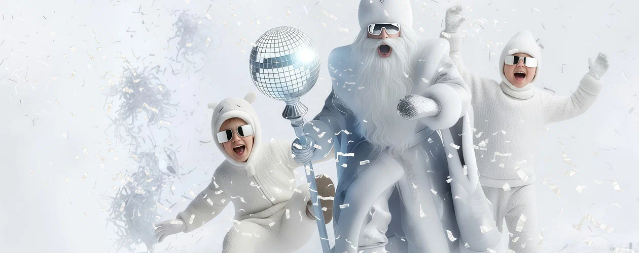 Новогодняя шоу-вечеринка «Белая» со скидкой 20%