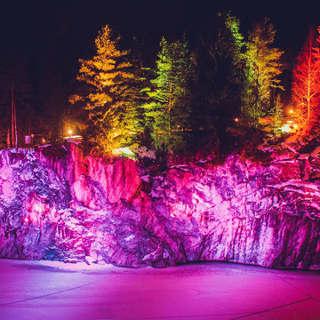 Новогодний тур «Рускеала — мраморное царство» с входными билетами Новогодний тур «Рускеала — мраморное царство» с входными билетами со скидкой до 53%