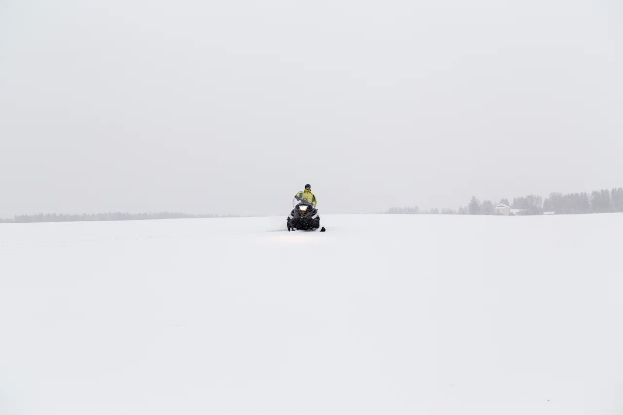 Катание на снегоходах в Сортавале