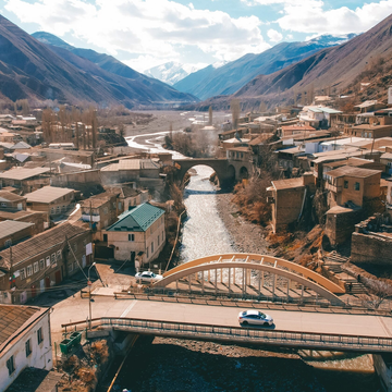 Экскурсия в Ахты «Мосты, крепость, термальные источники»