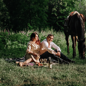 Предложение руки и сердца на конной прогулке Предложение руки и сердца на конной прогулке