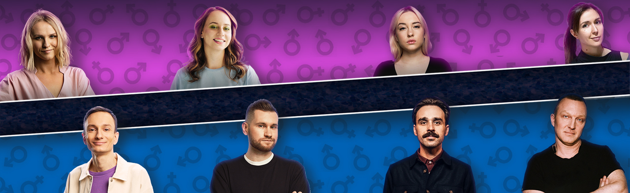 Концерт «Женский vs мужской стендап» со скидкой 20%