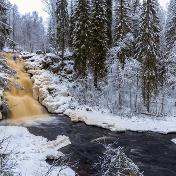 Однодневный тур «День в сердце Карелии: Рускеала, хаски, северные олени и царство водопадов» Однодневный тур на новогодние праздники «День в сердце Карелии: Рускеала, хаски, северные олени и царство водопадов» со скидкой 48%