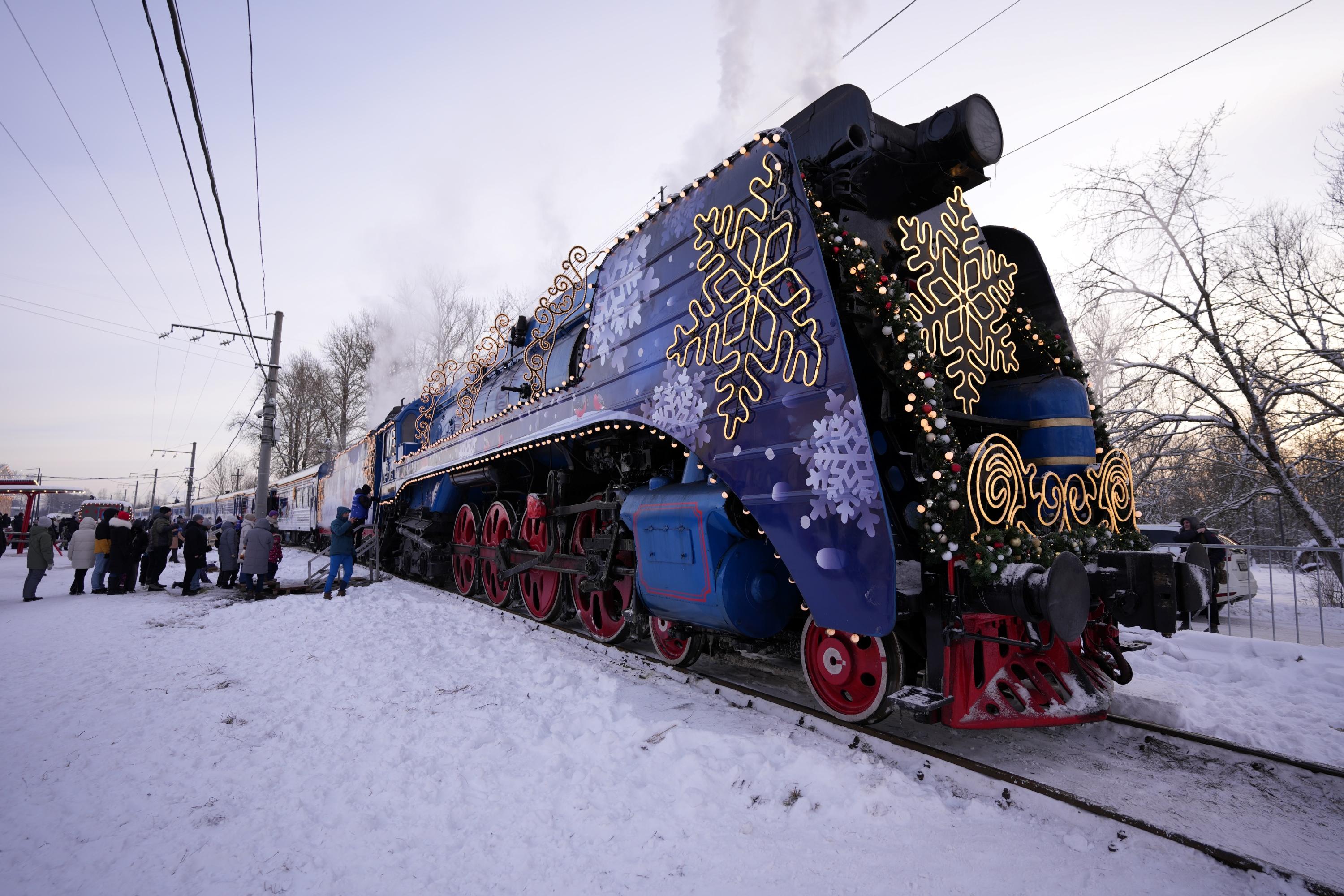Поезд Деда Мороза можно посетить в Карелии