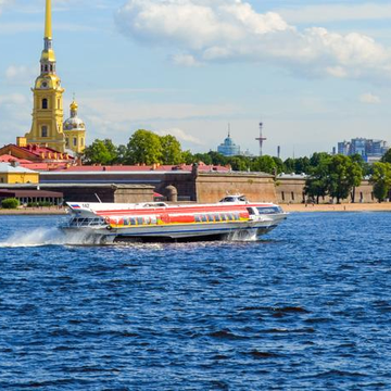 Поездка на «Метеоре» по Неве «Городская регулярная линия» от Речного вокзала